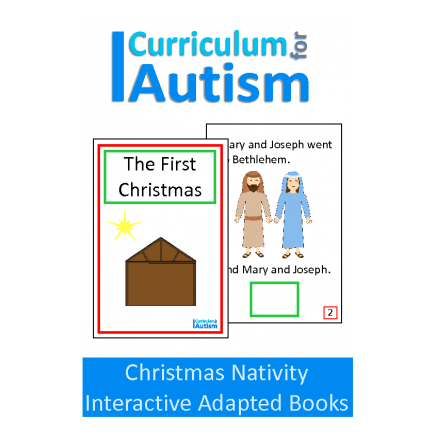 Christmas Nativity Interactive Adapted Book, 2 levels